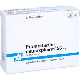 Abbildung: Promethazin neuraxpharm 25 mg Filmtabletten 50 St, Filmtabletten PZN 03421699