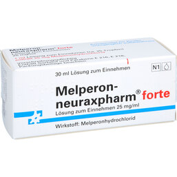 Abbildung: Melperon neuraxpharm forte 25 mg / ml Lösung zum Einnehmen 30 ml, Lösung zum Einnehmen PZN 03421989