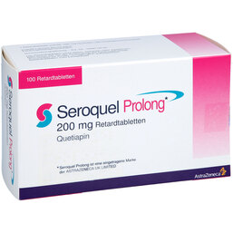 Abbildung: Seroquel Prolong 200 mg Retardtabletten 100 St, Retard-Tabletten PZN 03422339