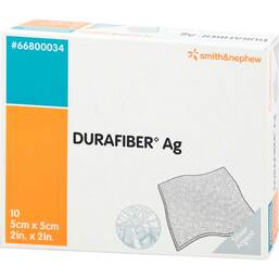 Abbildung: Durafiber Ag 5x5 cm Verband 10 St, Verband PZN 03426159