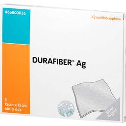 Abbildung: Durafiber Ag 15x15 cm Verband 5 St, Verband PZN 03426202