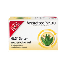 Abbildung: H&S Spitzwegerichkraut Filterbeutel Filterbeutel, 20X1.5 g PZN 03430379