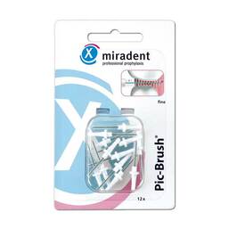 Abbildung: Miradent Interdentalbürste Pic-Brush fein weiß 12 St PZN 03430758