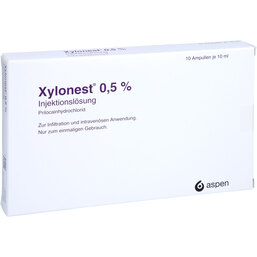 Abbildung: Xylonest 0,5% Luerfit Ampullen Injektionslösung 10X10 ml, Injektionslösung PZN 03431278