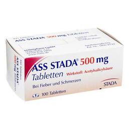 Abbildung: ASS STADA 500 mg Tabletten Tabletten, 100 St PZN 03435394