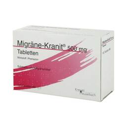 Abbildung: Migräne Kranit 500 mg Tabletten Tabletten, 100 St PZN 03438056