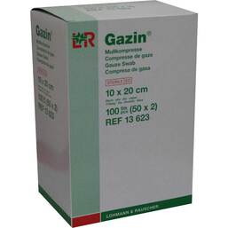 Abbildung: Gazin Kompressen 10x20cm 8fa 50X2 St, Kompressen PZN 03449077