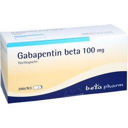 Abbildung: Gabapentin beta 100 mg Hartk 200 St, Hartkapseln PZN 03453417