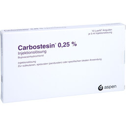 Abbildung: Carbostesin 0,25% Luerfit Injektionslösung Ampullen 10X5 ml, Injektionslösung PZN 03455681