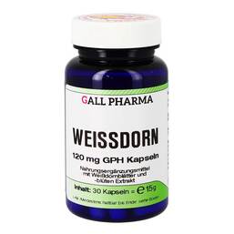 Abbildung: Weissdorn 120 mg GPH Kapseln 30 St, Kapseln PZN 03460021