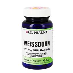 Abbildung: Weissdorn 120 mg GPH Kapseln 60 St, Kapseln PZN 03460469