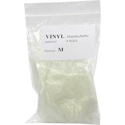 Abbildung: Handschuhe Einmal Vinyl unsteril mittel Handschuhe, 4 St PZN 03465107