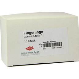Abbildung: Fingerling Gummi Größe 6 trans 10 St PZN 03465567