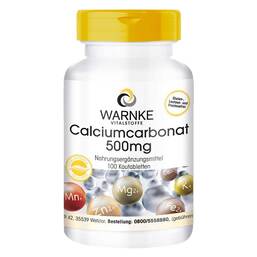 Abbildung: Calciumcarbonat 500 Kautabletten Kautabletten, 100 St PZN 03465900