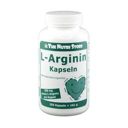Abbildung: L-Arginin Kapseln 500 mg Kapseln, 250 St PZN 03468235