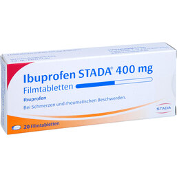 Abbildung: Ibuprofen STADA 400 mg Filmtabletten 20 St, Filmtabletten PZN 03470835