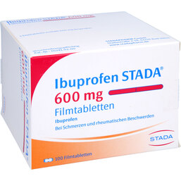Abbildung: Ibuprofen STADA 600 mg Filmtabletten 100 St, Filmtabletten PZN 03470887