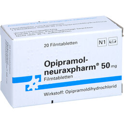 Abbildung: Opipramol neuraxpharm 50 mg Filmtabletten 20 St, Filmtabletten PZN 03480029
