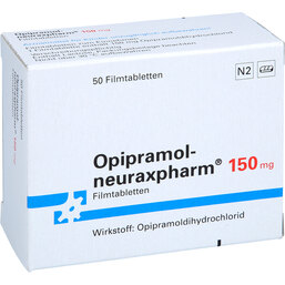 Abbildung: Opipramol neuraxpharm 150 mg Filmtabletten 50 St, Filmtabletten PZN 03480130