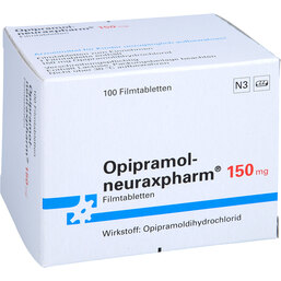 Abbildung: Opipramol neuraxpharm 150 mg Filmtabletten 100 St, Filmtabletten PZN 03480147