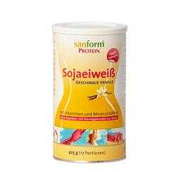 Abbildung: Sanform Protein Sojaeiweiß Vanille Pulver Pulver, 425 g PZN 03480354