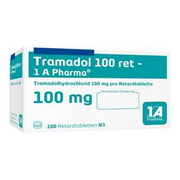 Abbildung: Tramadol 100 retard 1A Pharm 100 St, Retard-Tabletten PZN 03480822