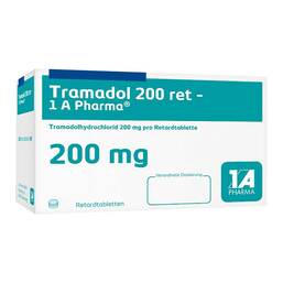 Abbildung: Tramadol 200 retard 1A Pharm 10 St, Retard-Tabletten PZN 03480874