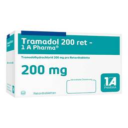 Abbildung: Tramadol 200 retard 1A Pharm 100 St, Retard-Tabletten PZN 03480905
