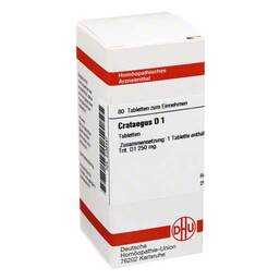 Abbildung: DHU Crataegus D 1 Tabletten Tabletten, 80 St PZN 03486457