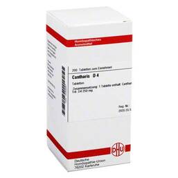 Abbildung: DHU Cantharis D 4 Tabletten Tabletten, 200 St PZN 03486687