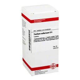 Abbildung: Thallium sulfuratum D 6 Tabletten Tabletten, 200 St PZN 03486701