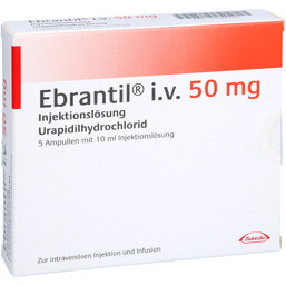 Abbildung: Ebrantil i.v. 50 Ampullen 5X10 ml, Injektionslösung PZN 03487936