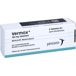 Abbildung: Vermox Tabletten 6 St, Tabletten PZN 03491547