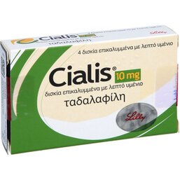 Abbildung: Cialis 10 mg Filmtabletten 4 St, Filmtabletten PZN 03496958