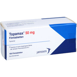 Abbildung: Topamax 50 mg Filmtabletten 100 St, Filmtabletten PZN 03497320