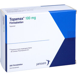 Abbildung: Topamax 100 mg Filmtabletten 200 St, Filmtabletten PZN 03497745