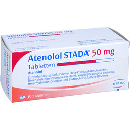 Abbildung: Atenolol STADA 50 mg Tabletten 100 St, Tabletten PZN 03498035