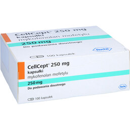 Abbildung: Cellcept 250 mg Kapseln 100 St, Hartkapseln PZN 03499477