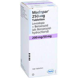 Abbildung: Madopar 250 Tabletten 100 St, Tabletten PZN 03501866