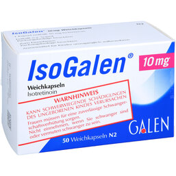 Abbildung: Isogalen 10 mg Weichkapseln 50 St, Weichkapseln PZN 03507231