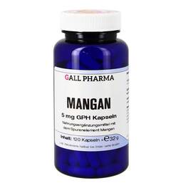 Abbildung: Mangan 5 mg GPH Kapseln 120 St, Kapseln PZN 03508414
