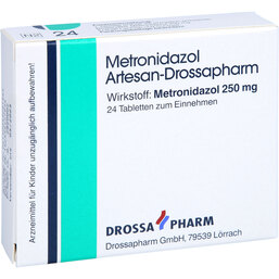 Abbildung: Metronidazol Artesan Tabletten 24 St, Tabletten PZN 03509164