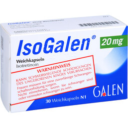 Abbildung: Isogalen 20 mg Weichkapseln 30 St, Weichkapseln PZN 03510090