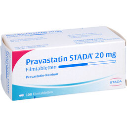 Abbildung: Pravastatin STADA 20 mg Filmtabletten 100 St, Filmtabletten PZN 03514886