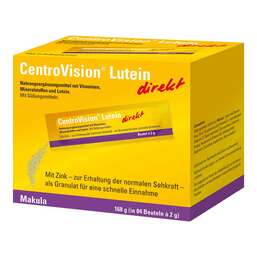 Abbildung: Centrovision Lutein 15 mg di Granulat, 3X28 St PZN 03515437