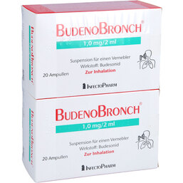 Abbildung: Budenobronch 1,0 mg / 2 ml Suspension für e.Vernebler 2X20X2 ml, Suspension für einen Vernebler PZN 03523508