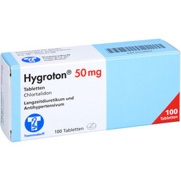 Abbildung: Hygroton 50 Tabletten 100 St, Tabletten PZN 03524962