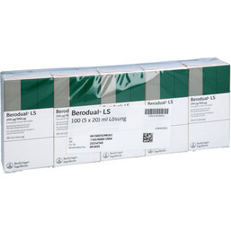 Abbildung: Berodual LS Pumplösung 5X20 ml, Lösung für einen Vernebler PZN 03529830