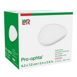 Abbildung: Pro Ophta Kissen 6,2x7,2cm s 25 St, Kompressen PZN 03531459