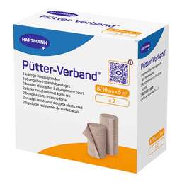 Abbildung: Pütter Verband 8 / 10 cm x 5 m 2 St, Binden PZN 03535701